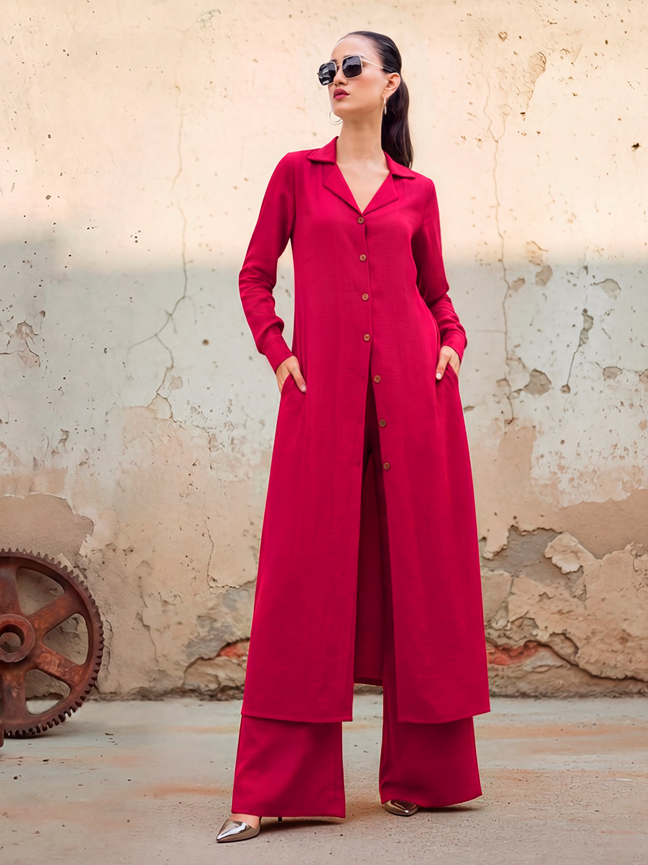 IBIZA - CRIMSON CO-ORD SET