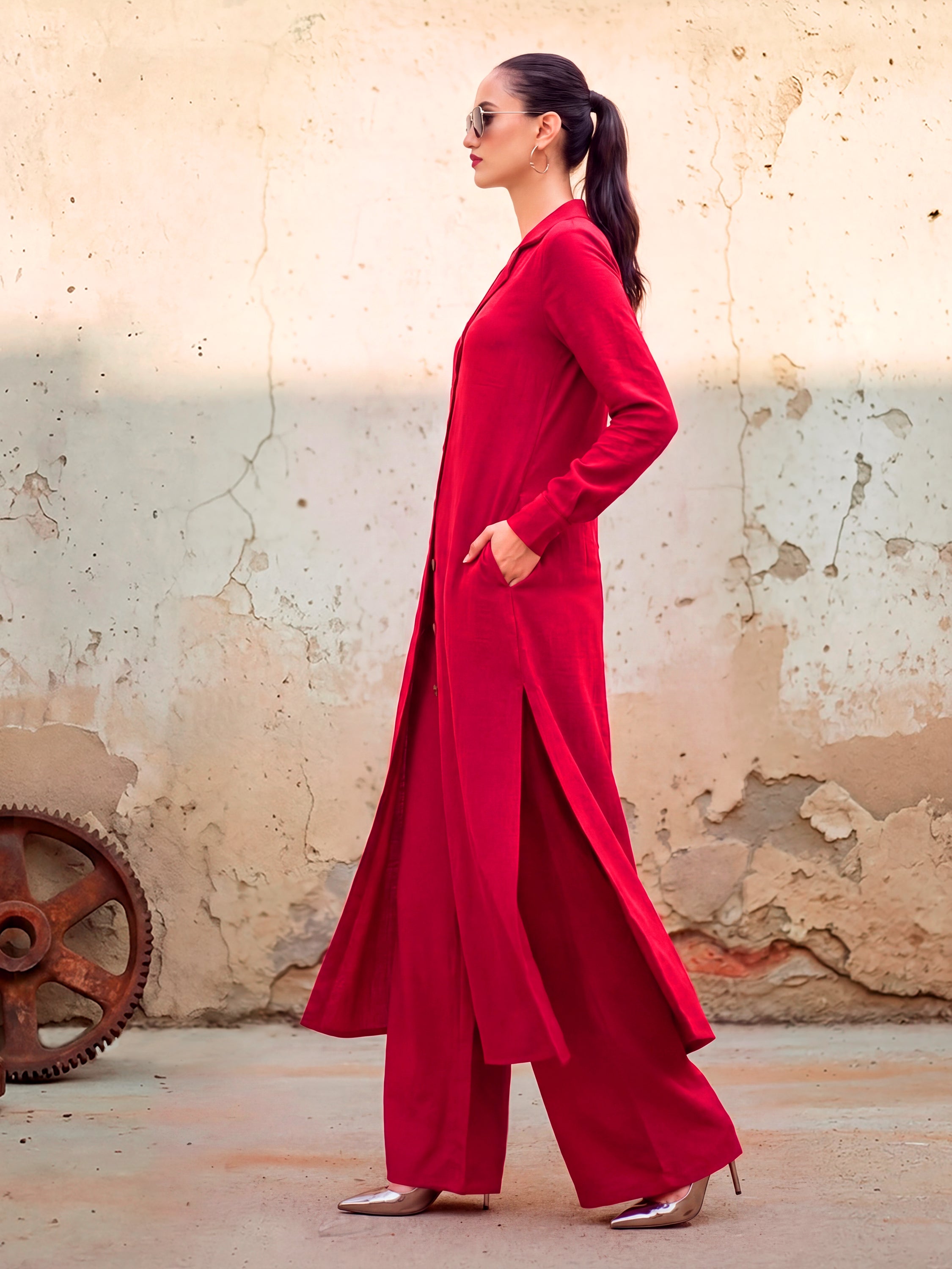 IBIZA - CRIMSON CO-ORD SET