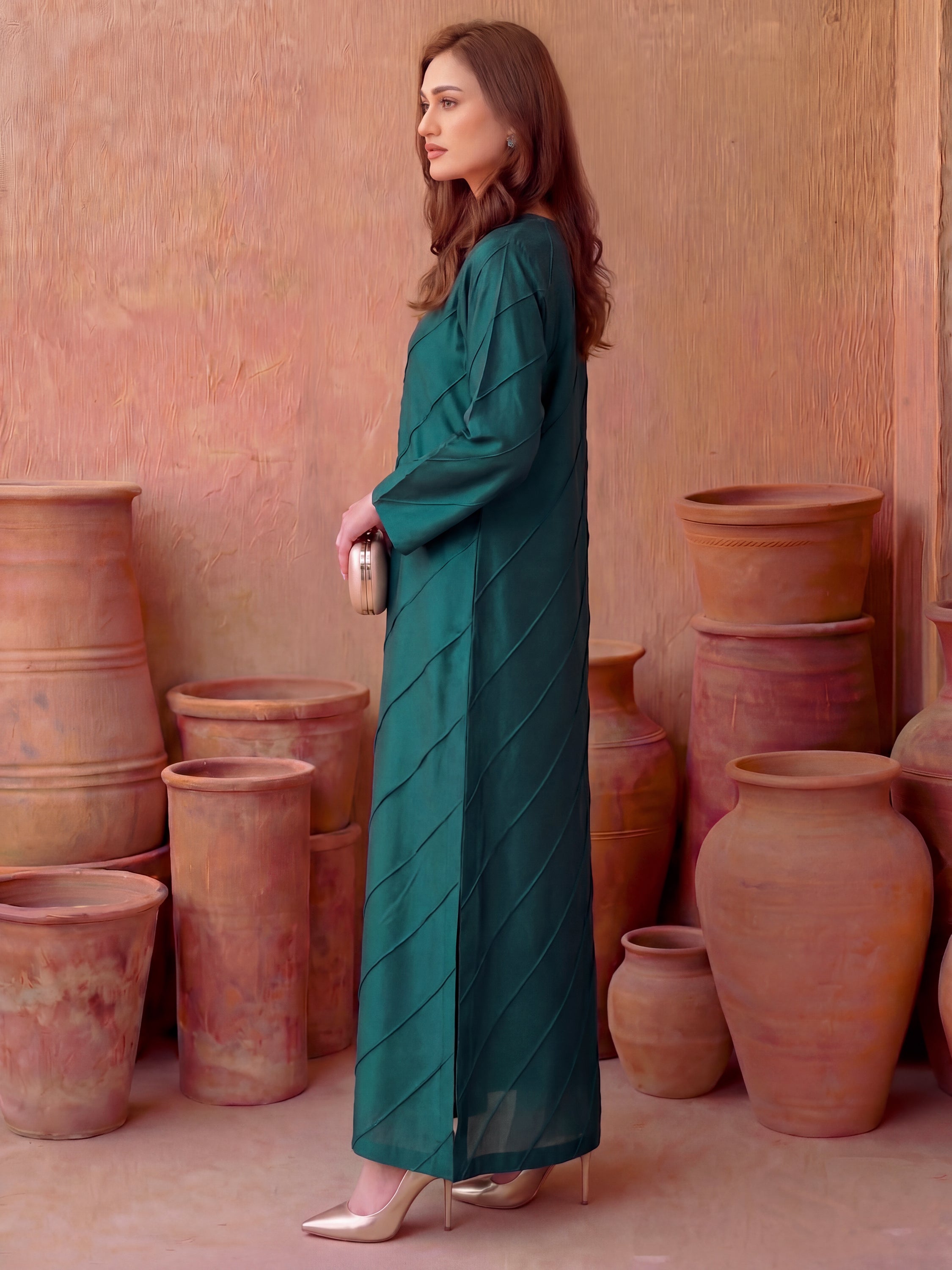 FILZA - EMERALD KAFTAN SET