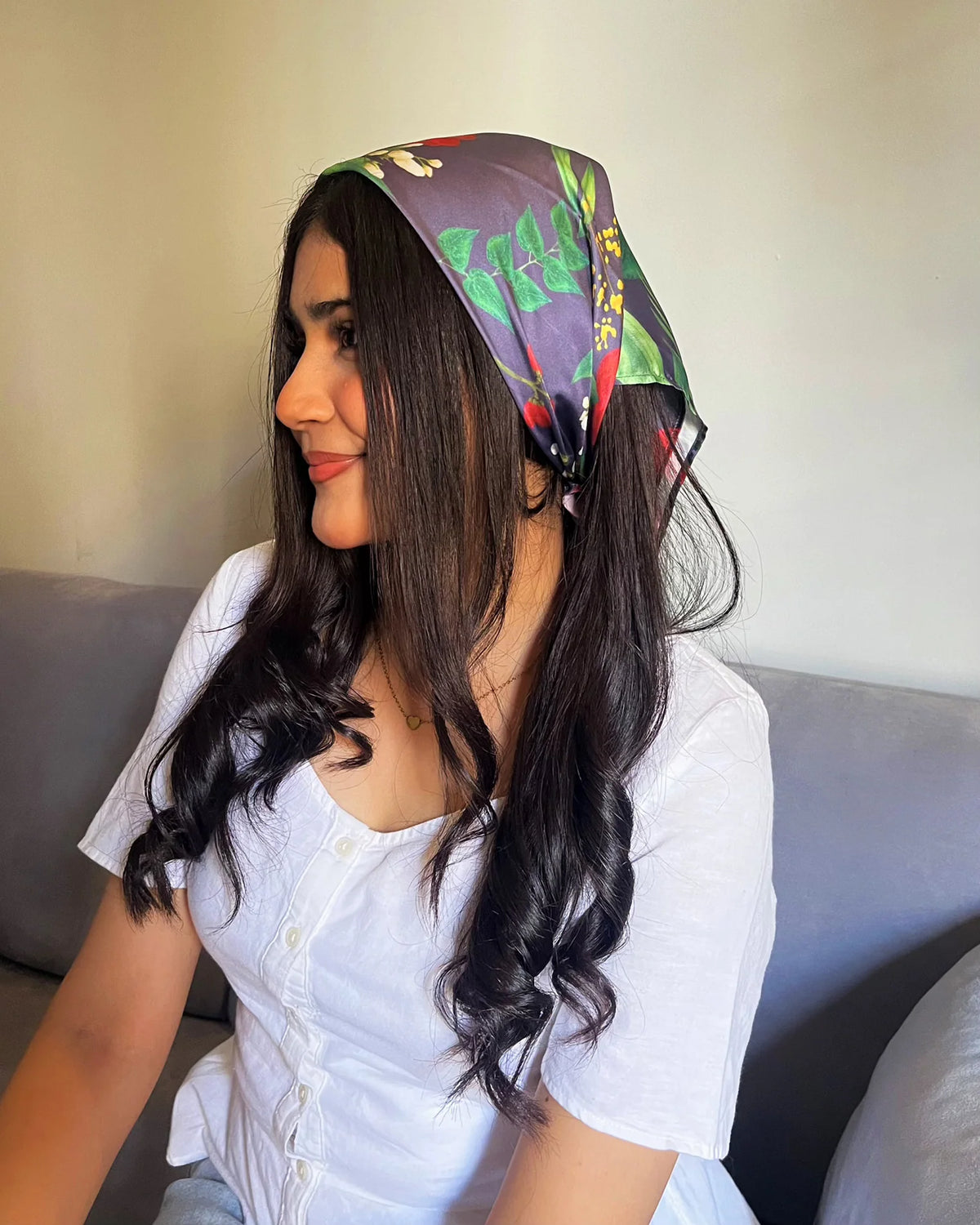 GULNAR BANDANA - GREY