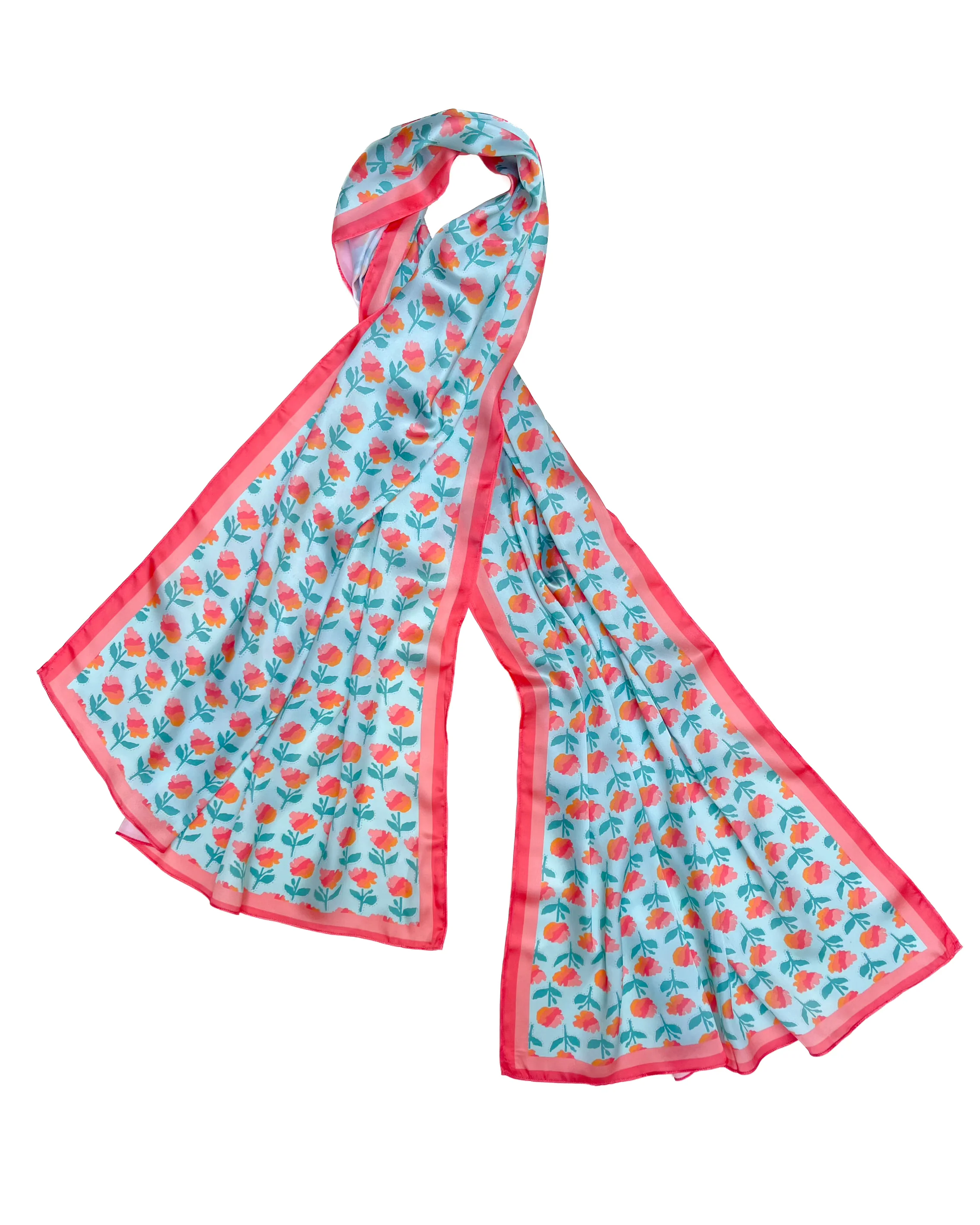 MARIGOLD STOLE - AQUA