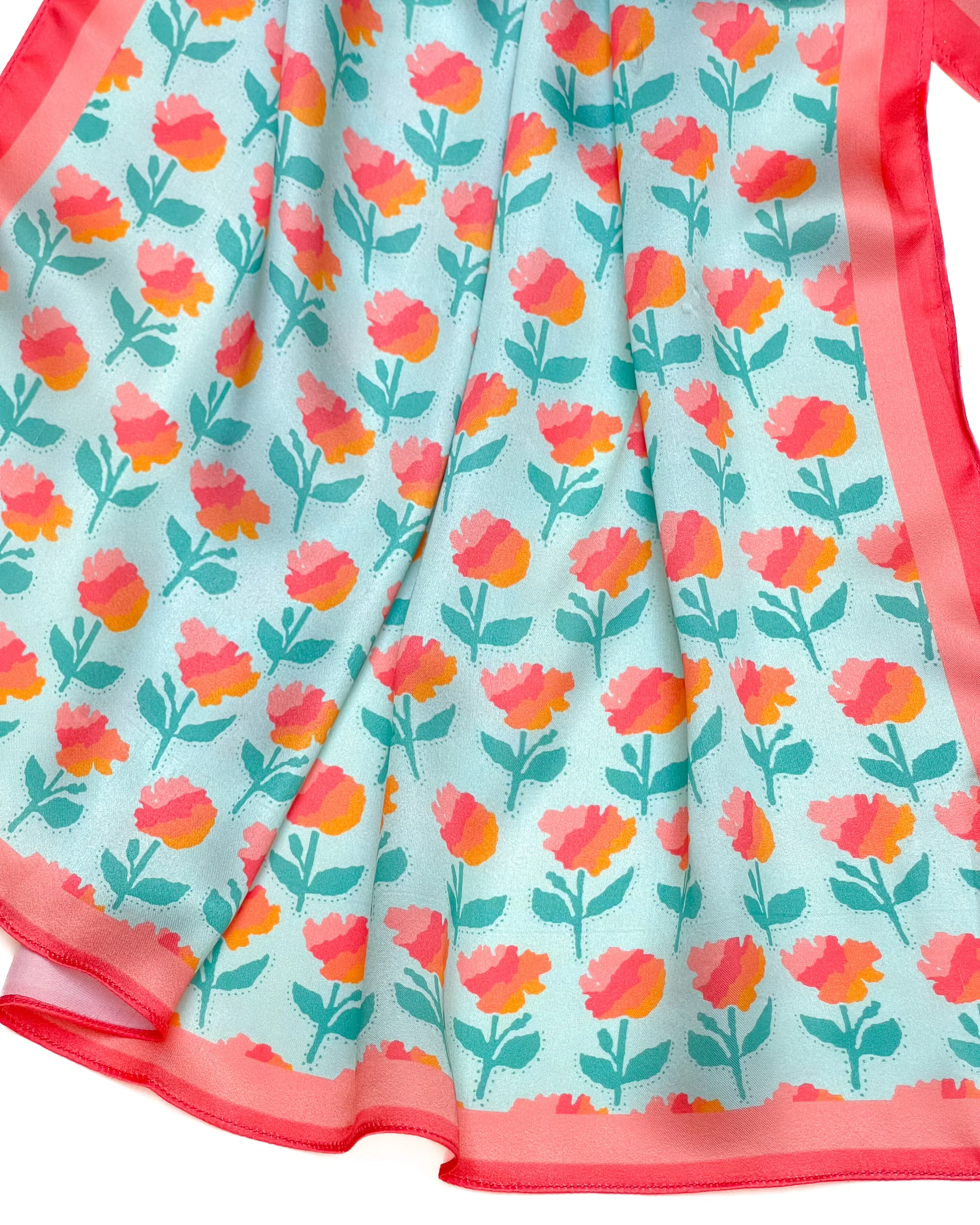 MARIGOLD STOLE - AQUA