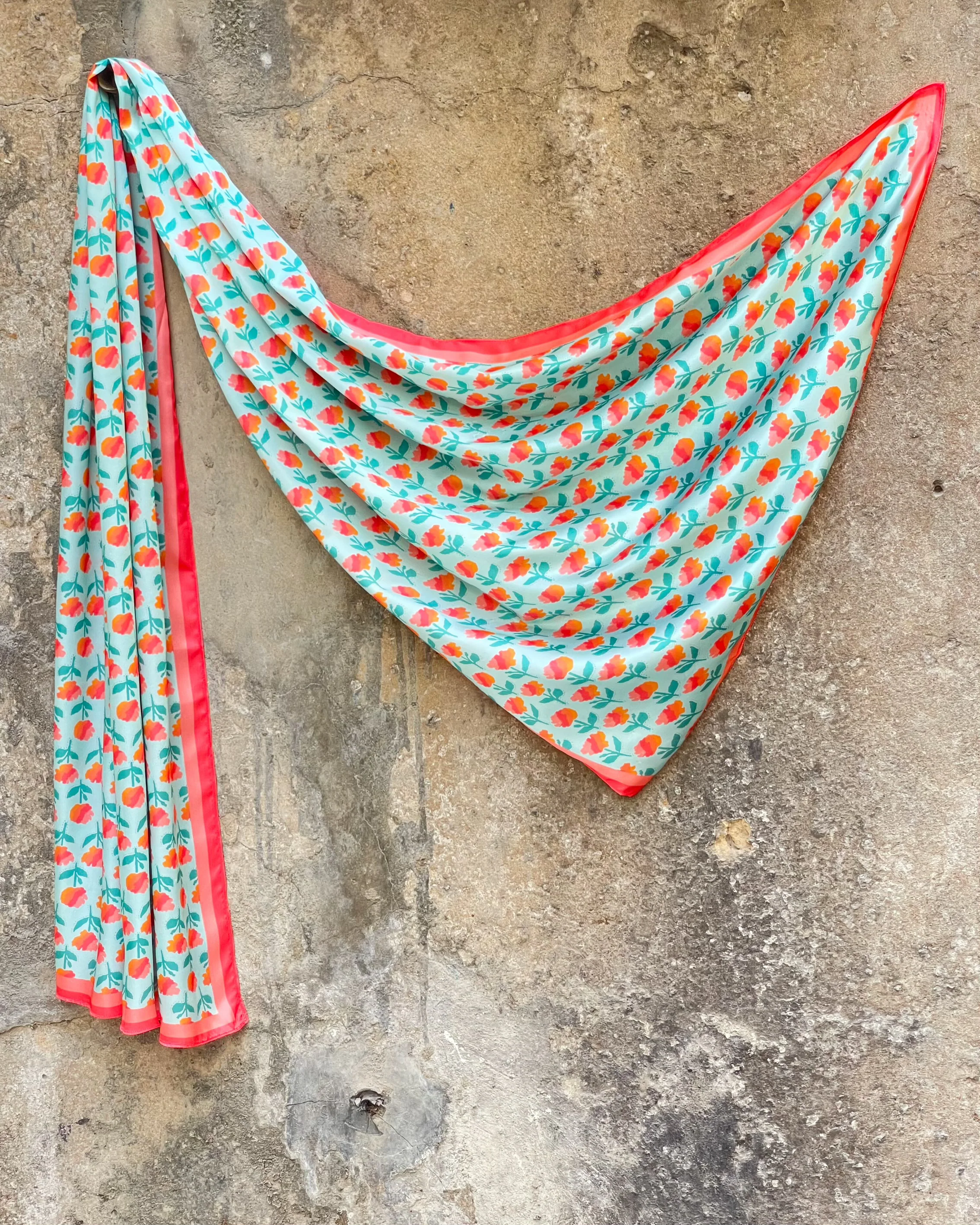 MARIGOLD STOLE - AQUA