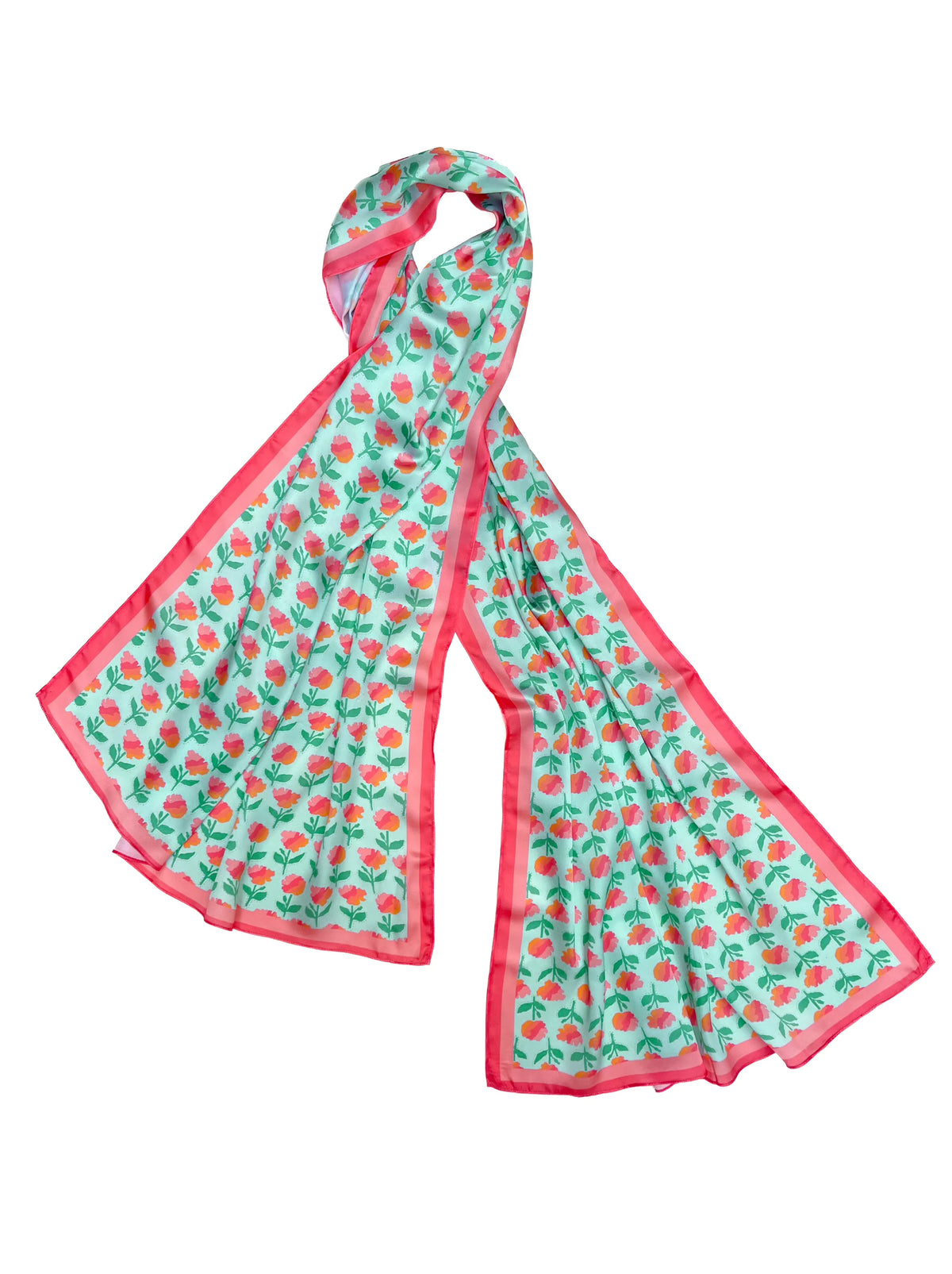 MARIGOLD SCARF - AQUA