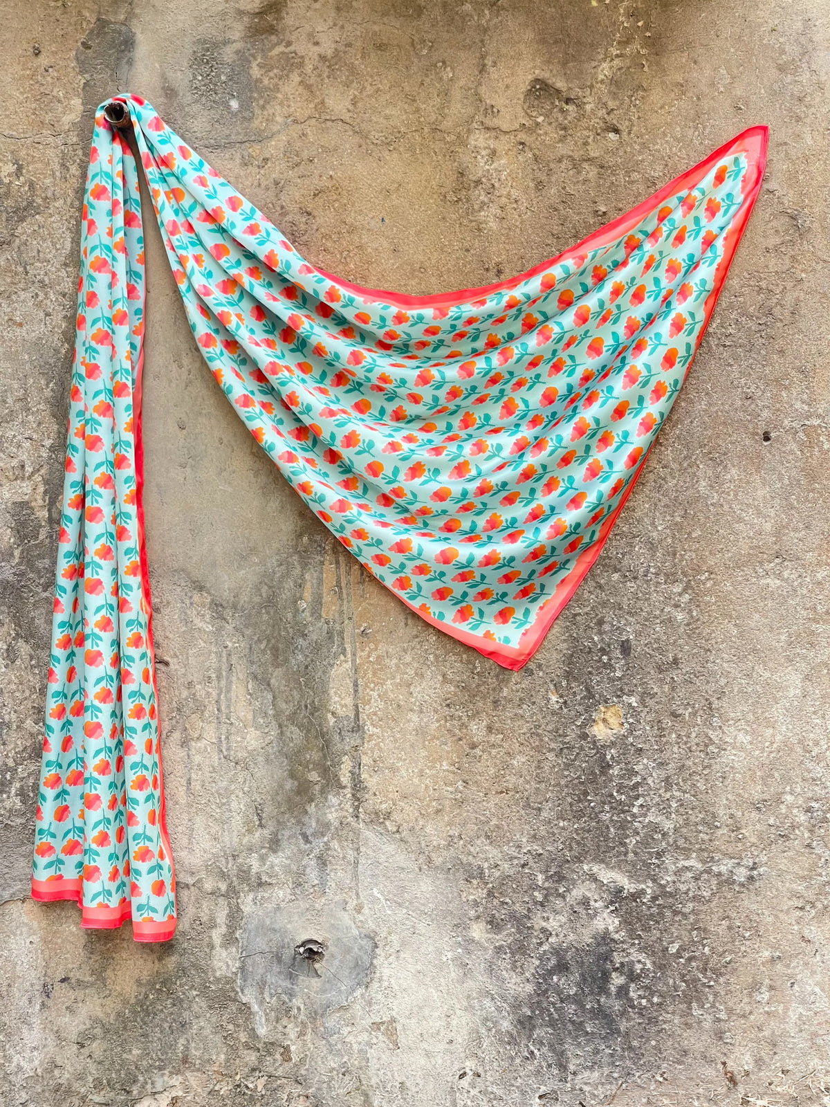 MARIGOLD SCARF - AQUA