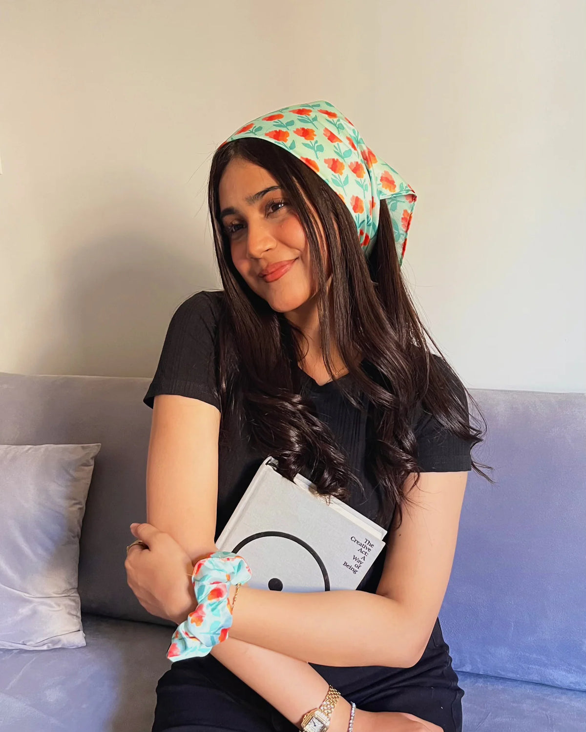 MARIGOLD BANDANA - AQUA