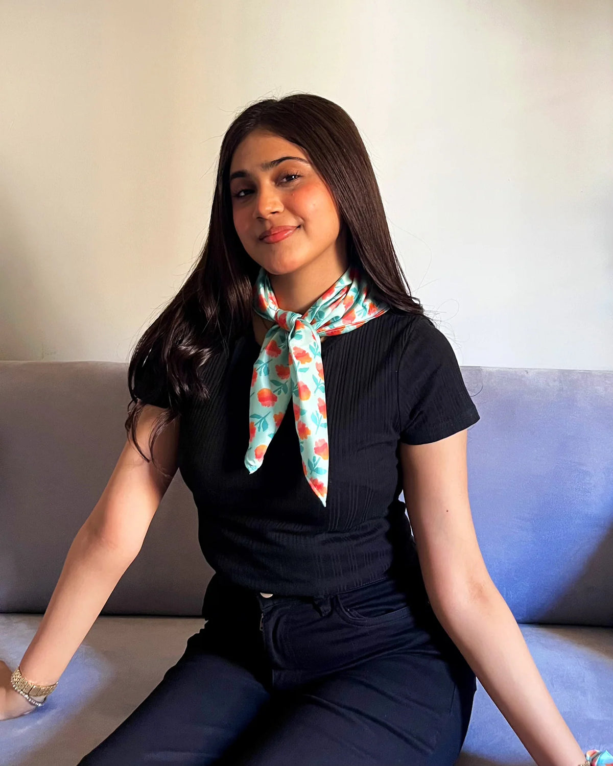 MARIGOLD BANDANA - AQUA