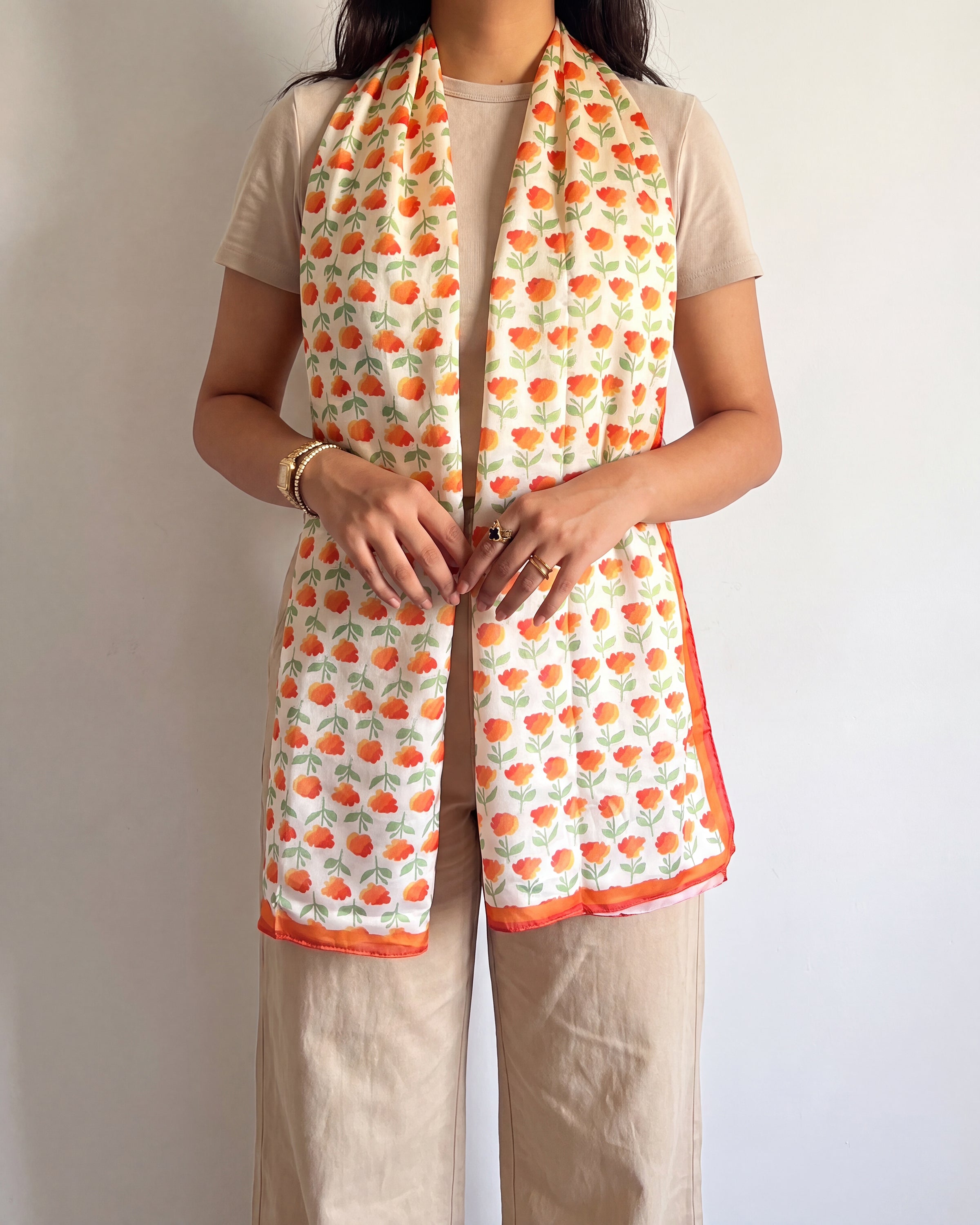 MARIGOLD STOLE - IVORY