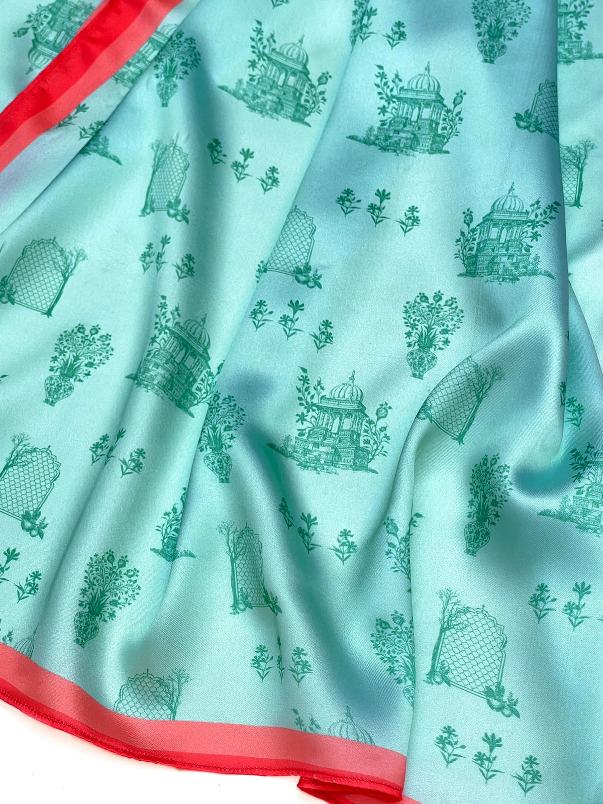 MUGHAL SCARF - AQUA
