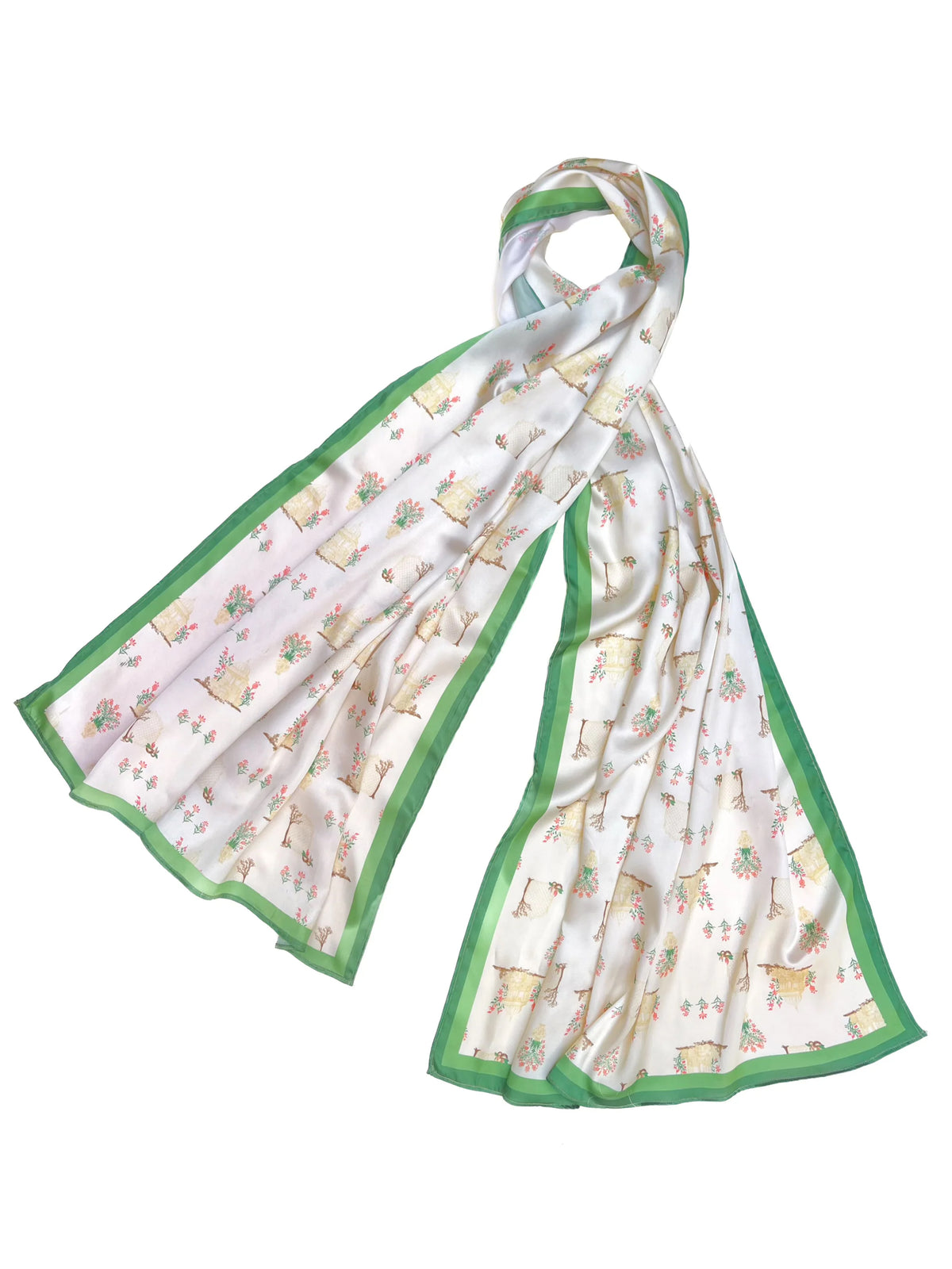 MUGHAL SCARF - IVORY
