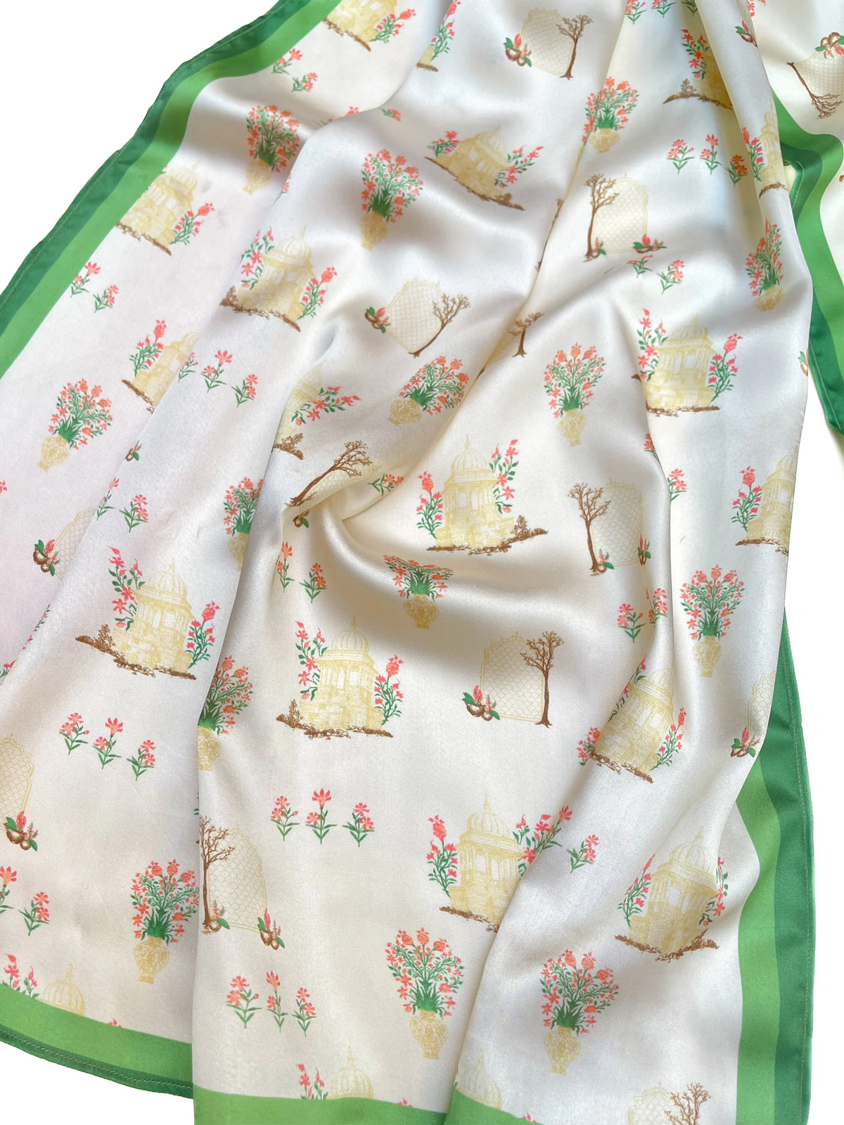 MUGHAL SCARF - IVORY