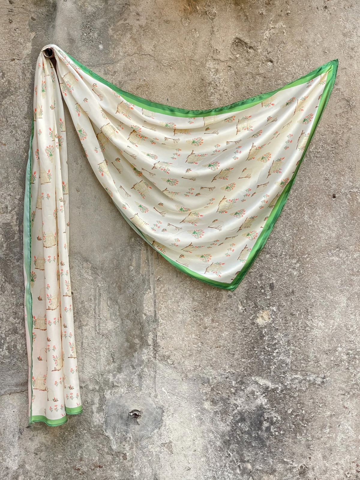 MUGHAL SCARF - IVORY