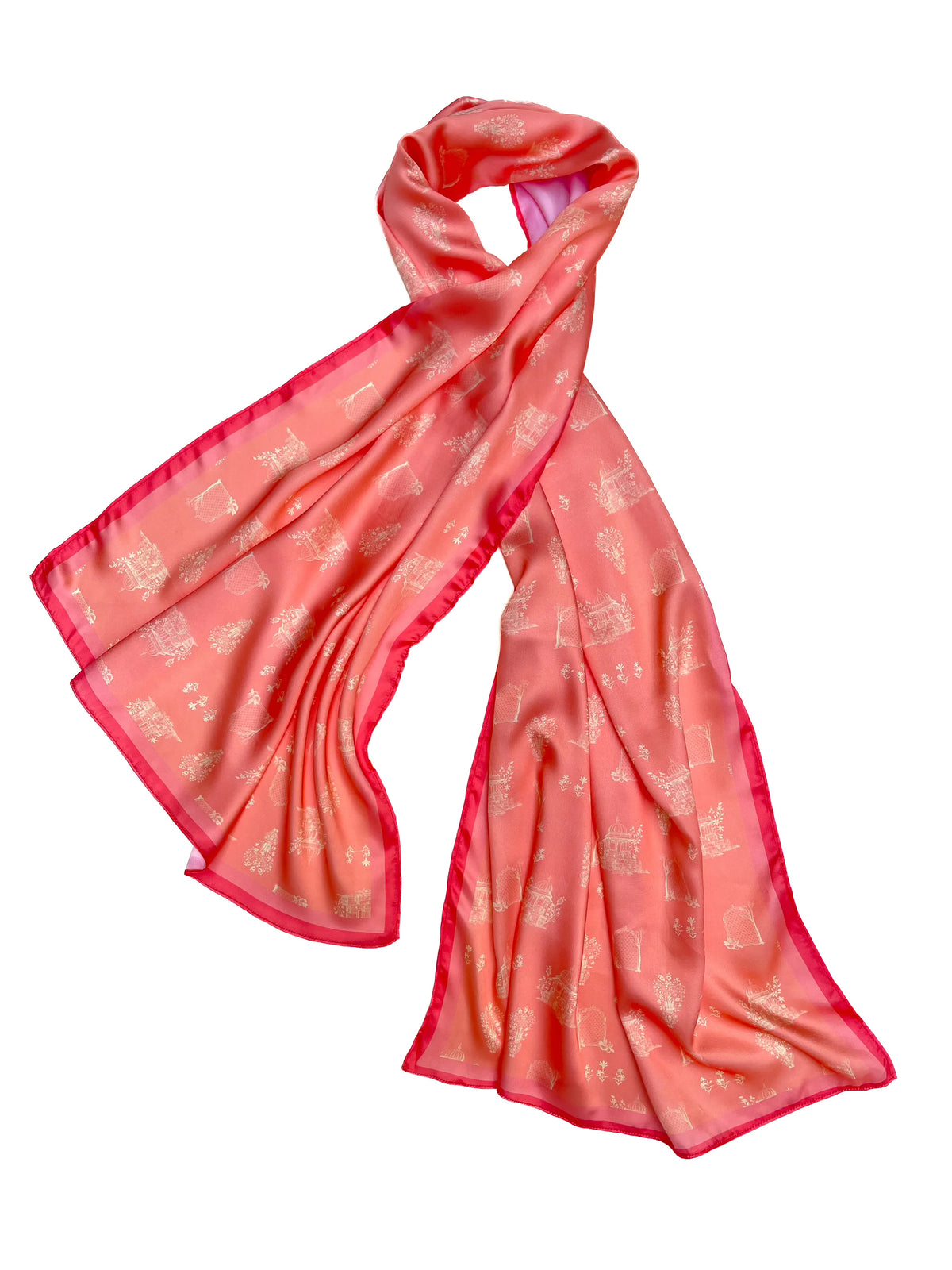 MUGHAL SCARF - PEACH
