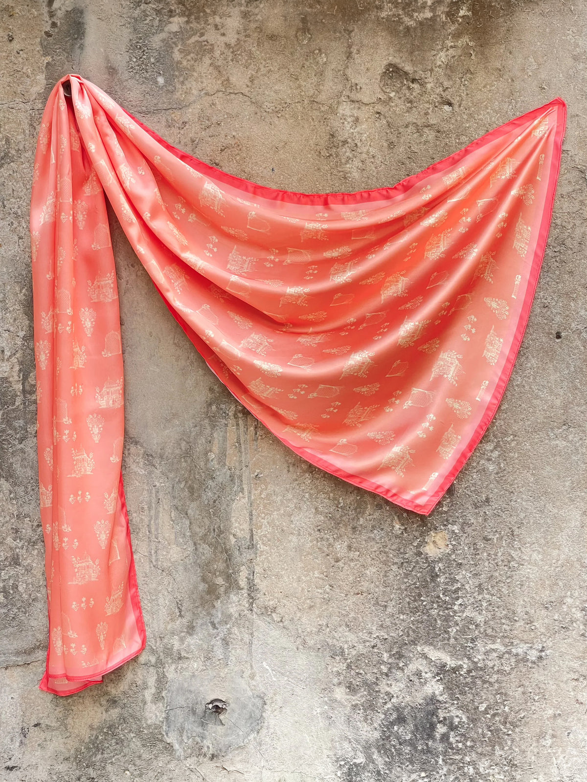 MUGHAL SCARF - PEACH