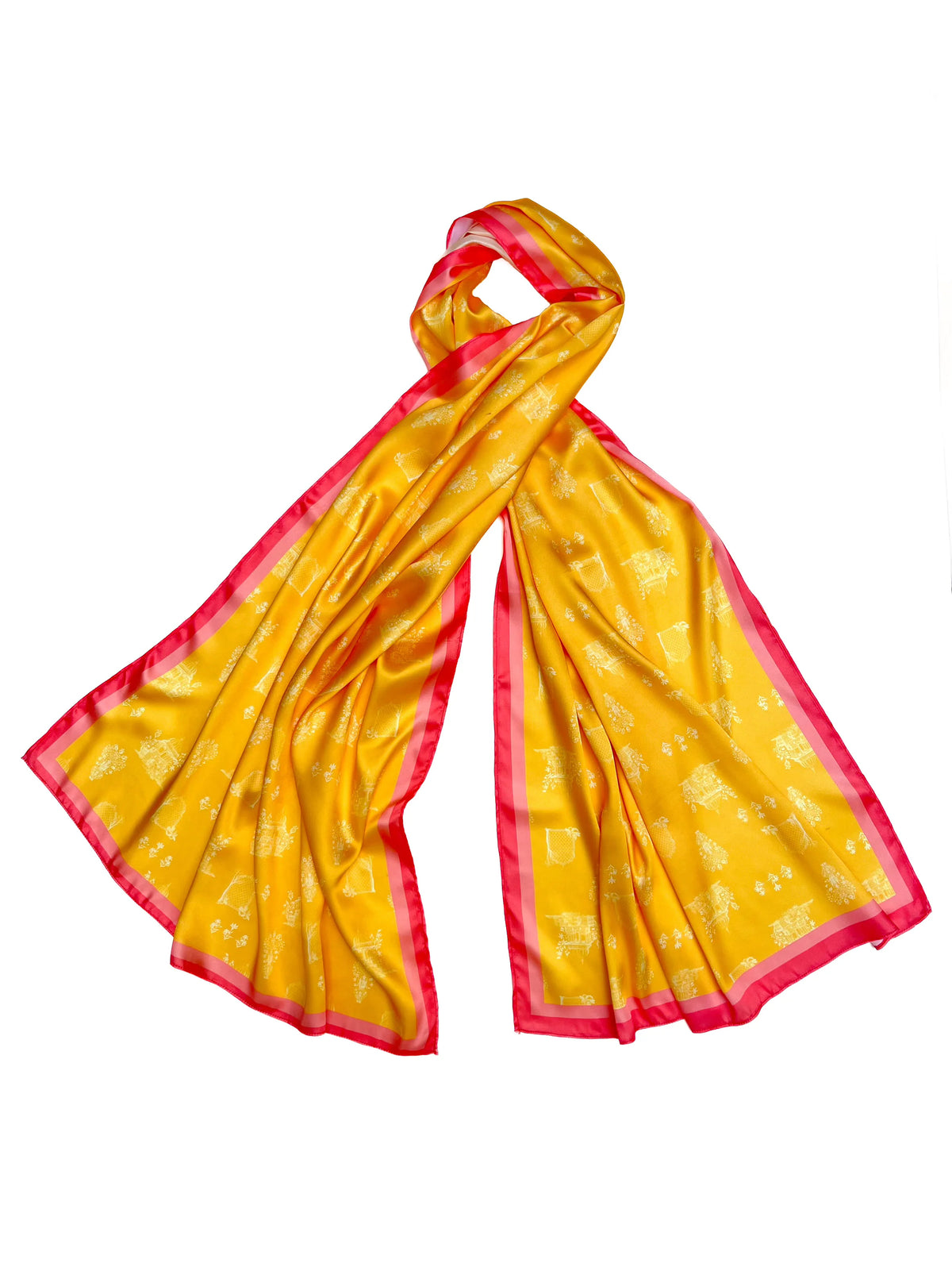MUGHAL SCARF - YELLOW