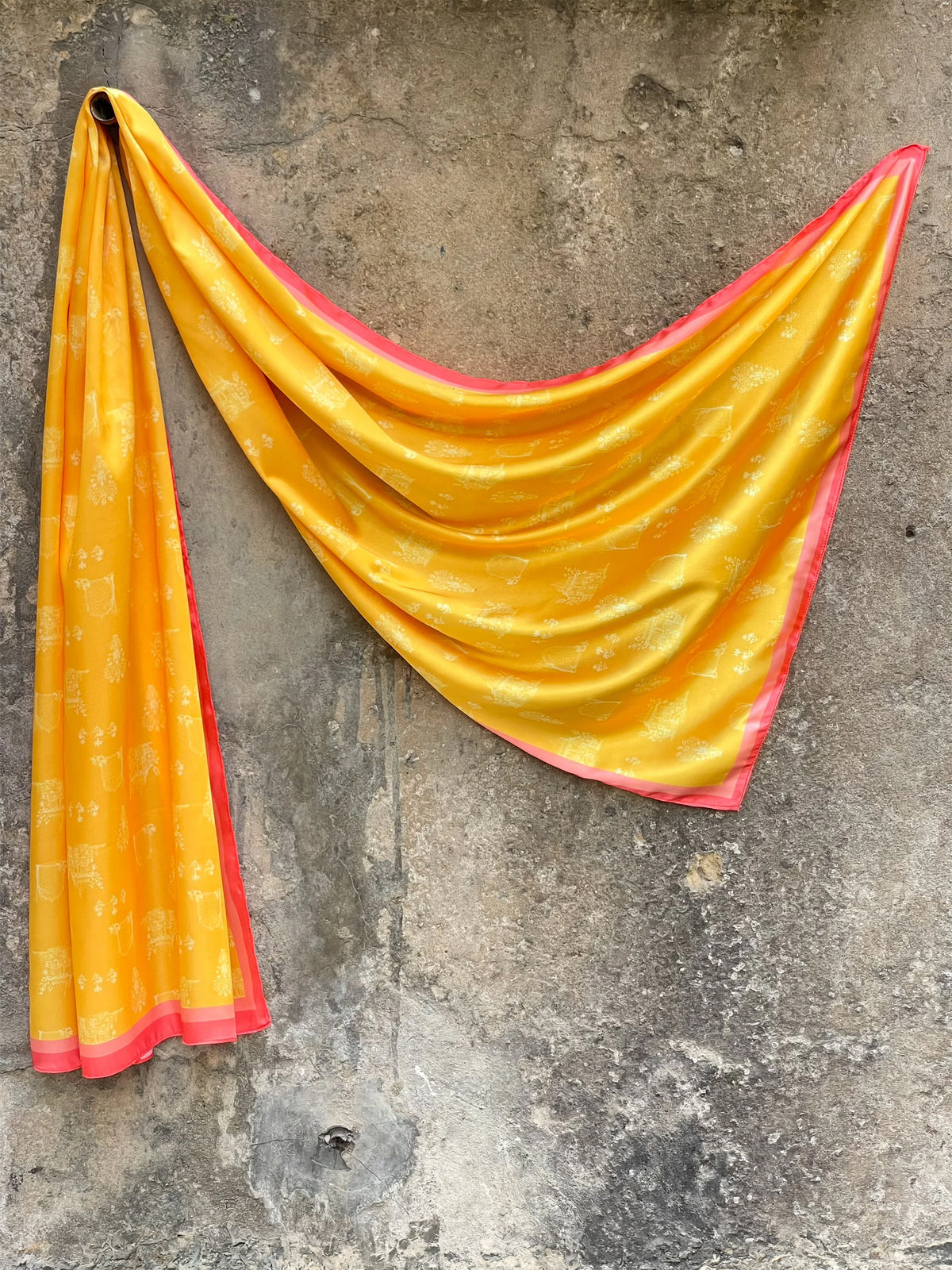 MUGHAL SCARF - YELLOW