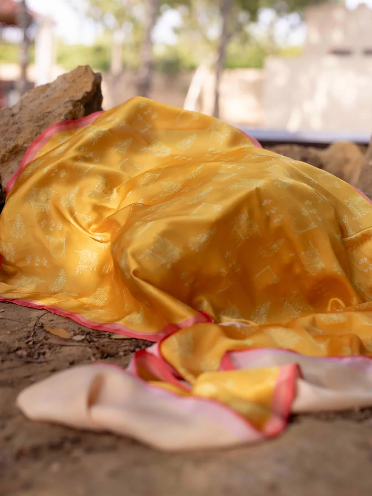 MUGHAL SCARF - YELLOW