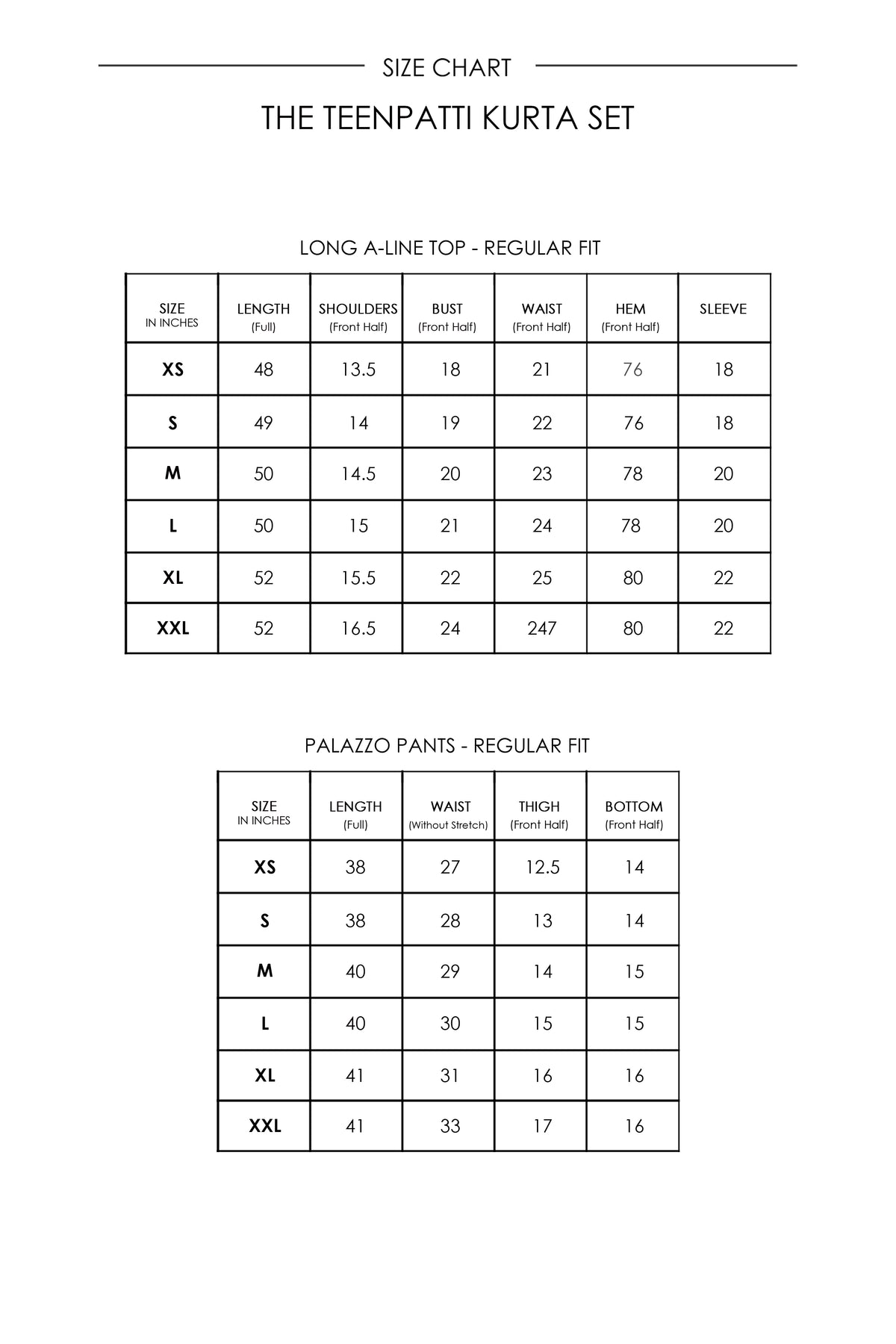 TEENPATTI - KURTA SET