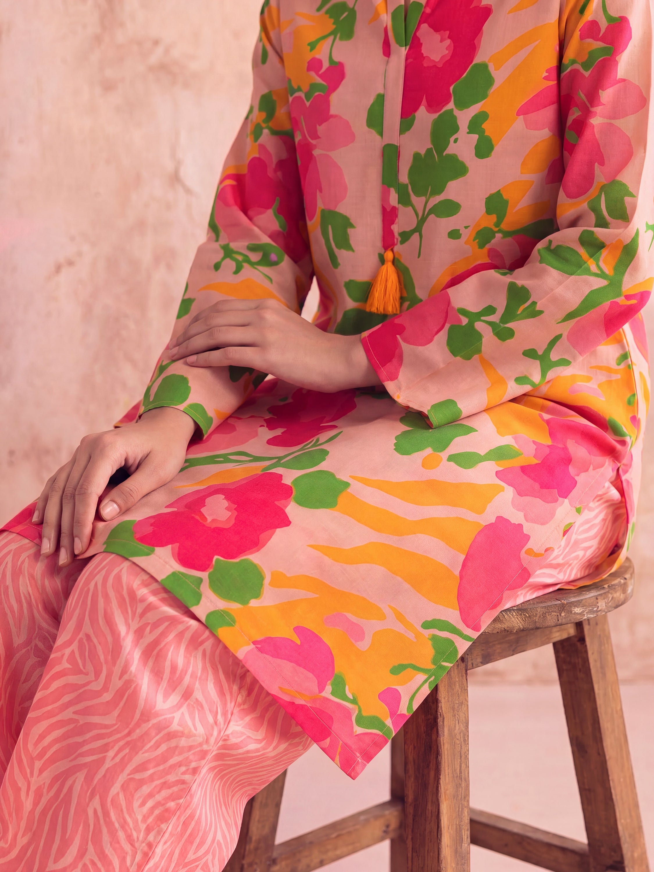 SASHA PINK - KURTA SET
