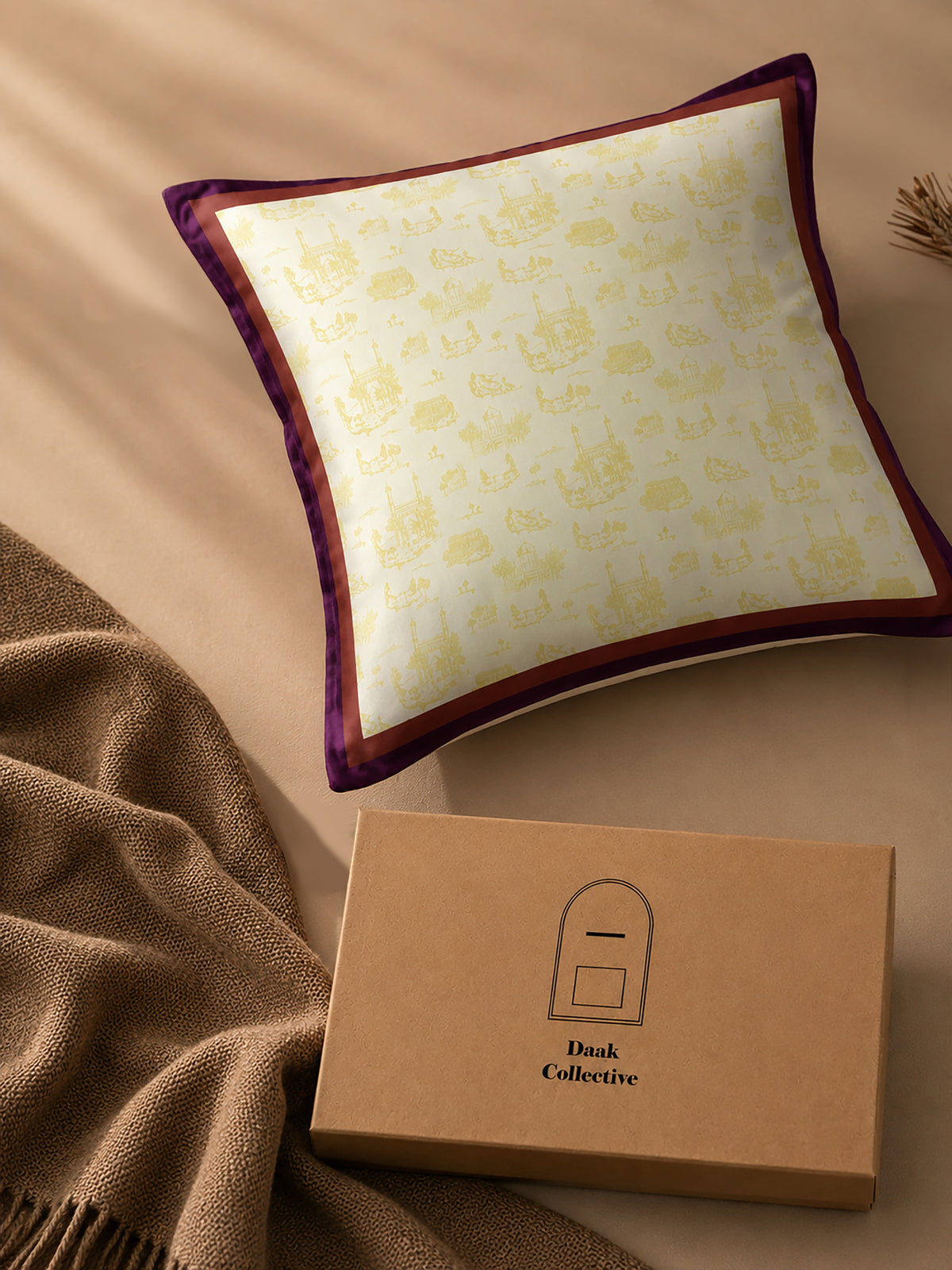 KARACHI CUSHIONS - BROWN