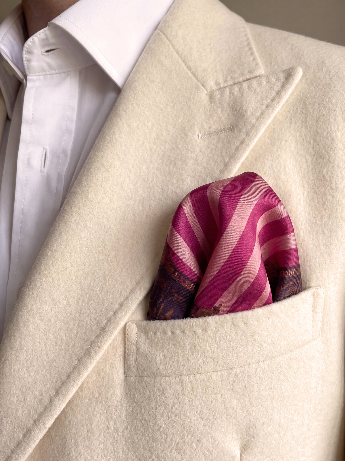 MENDOZA POCKET SQUARE - PINK