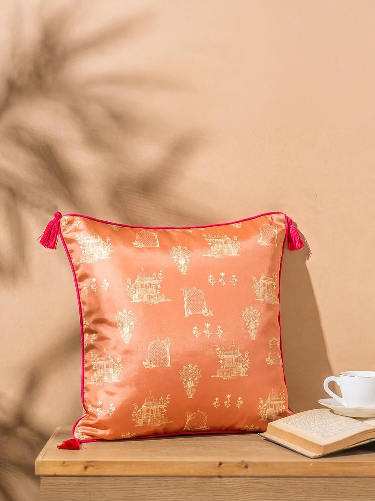 MUGHAL CUSHIONS - PEACH