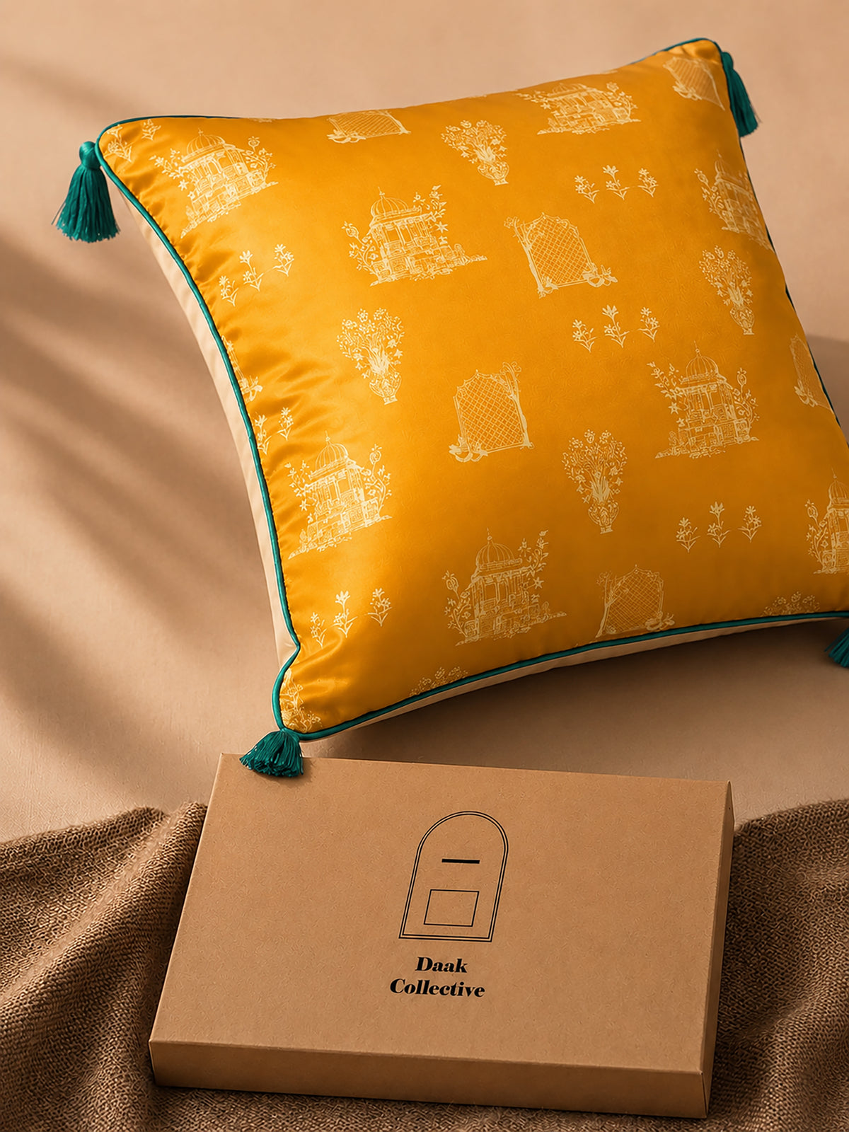 MUGHAL CUSHIONS - YELLOW