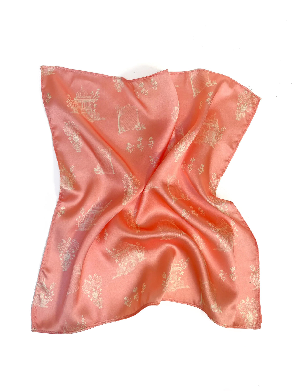 MUGHAL POCKET SQUARE - PEACH