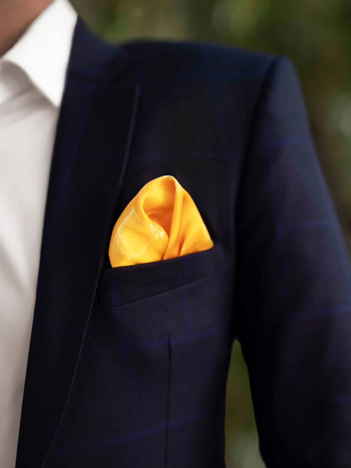 MUGHAL POCKET SQUARE - YELLOW