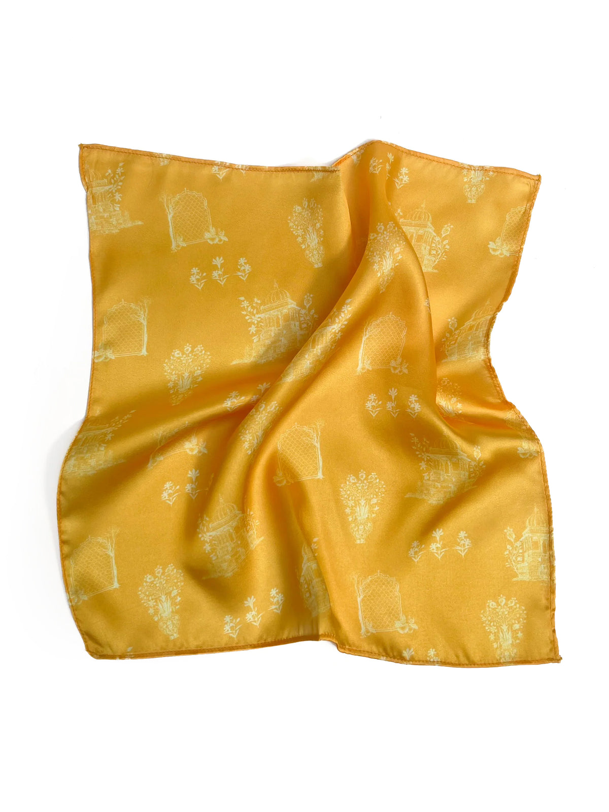 MUGHAL POCKET SQUARE - YELLOW