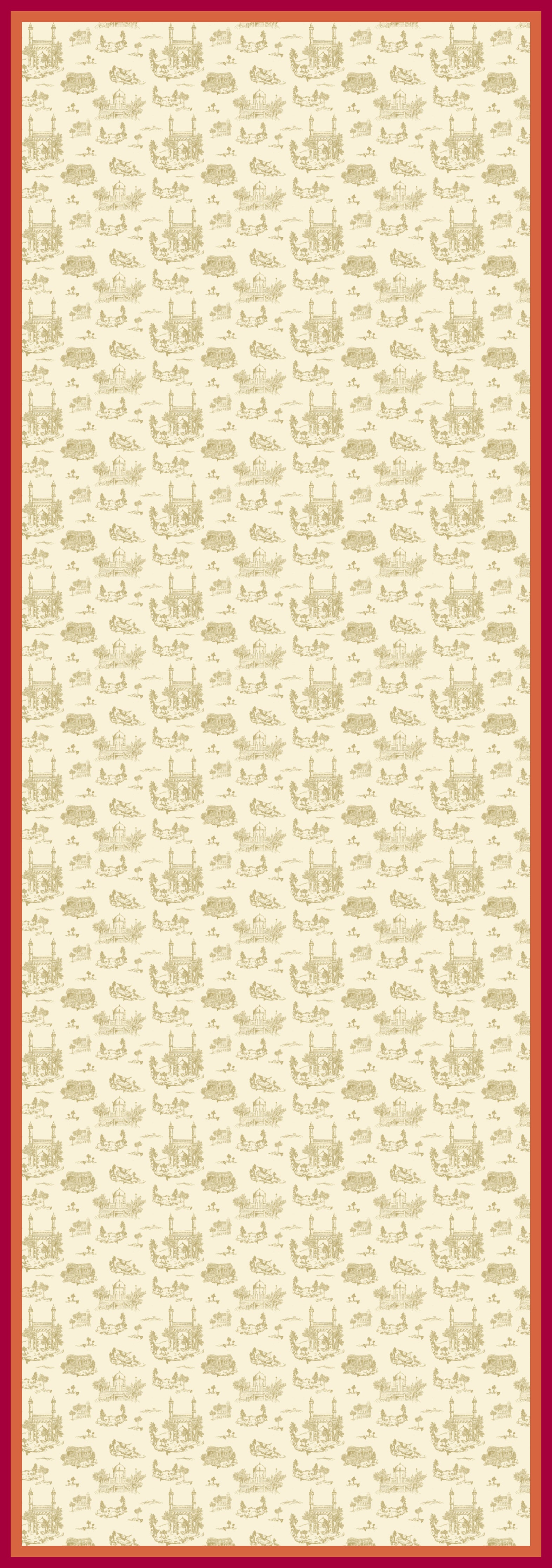 Toile de Karachi - Rani Peach Stole