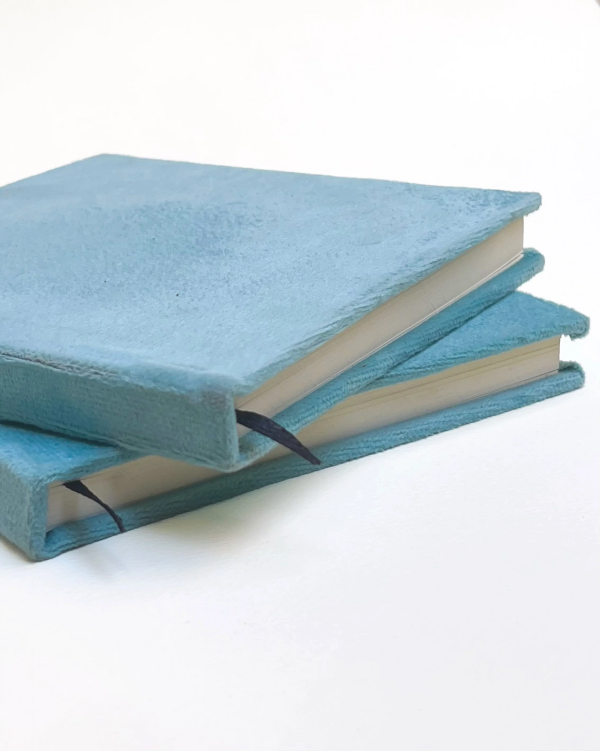 MINI VELVET JOURNAL - POWDER BLUE