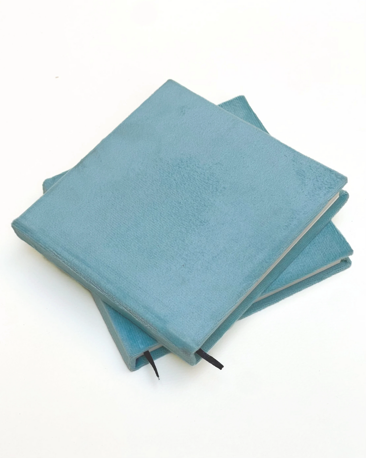 MINI VELVET JOURNAL - POWDER BLUE