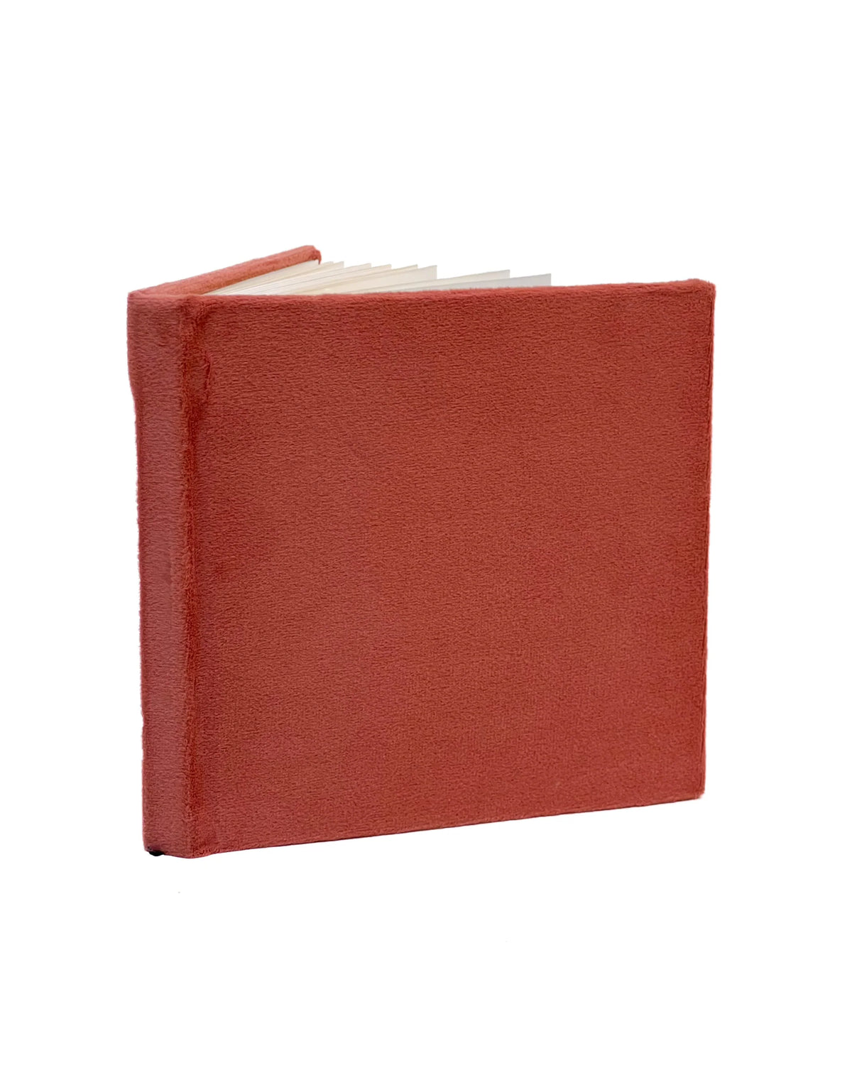 MINI VELVET JOURNAL - DEEP CORAL