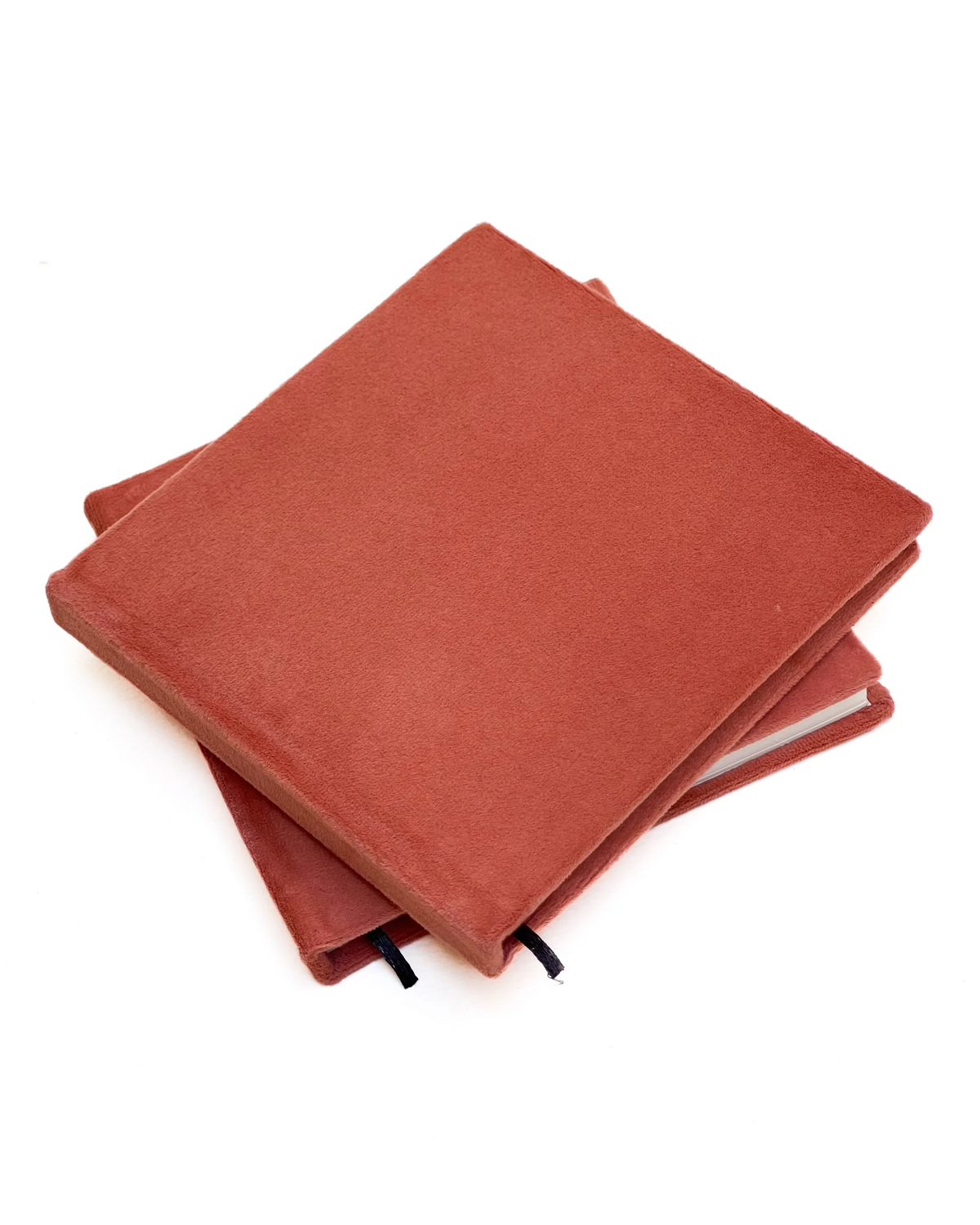 MINI VELVET JOURNAL - DEEP CORAL