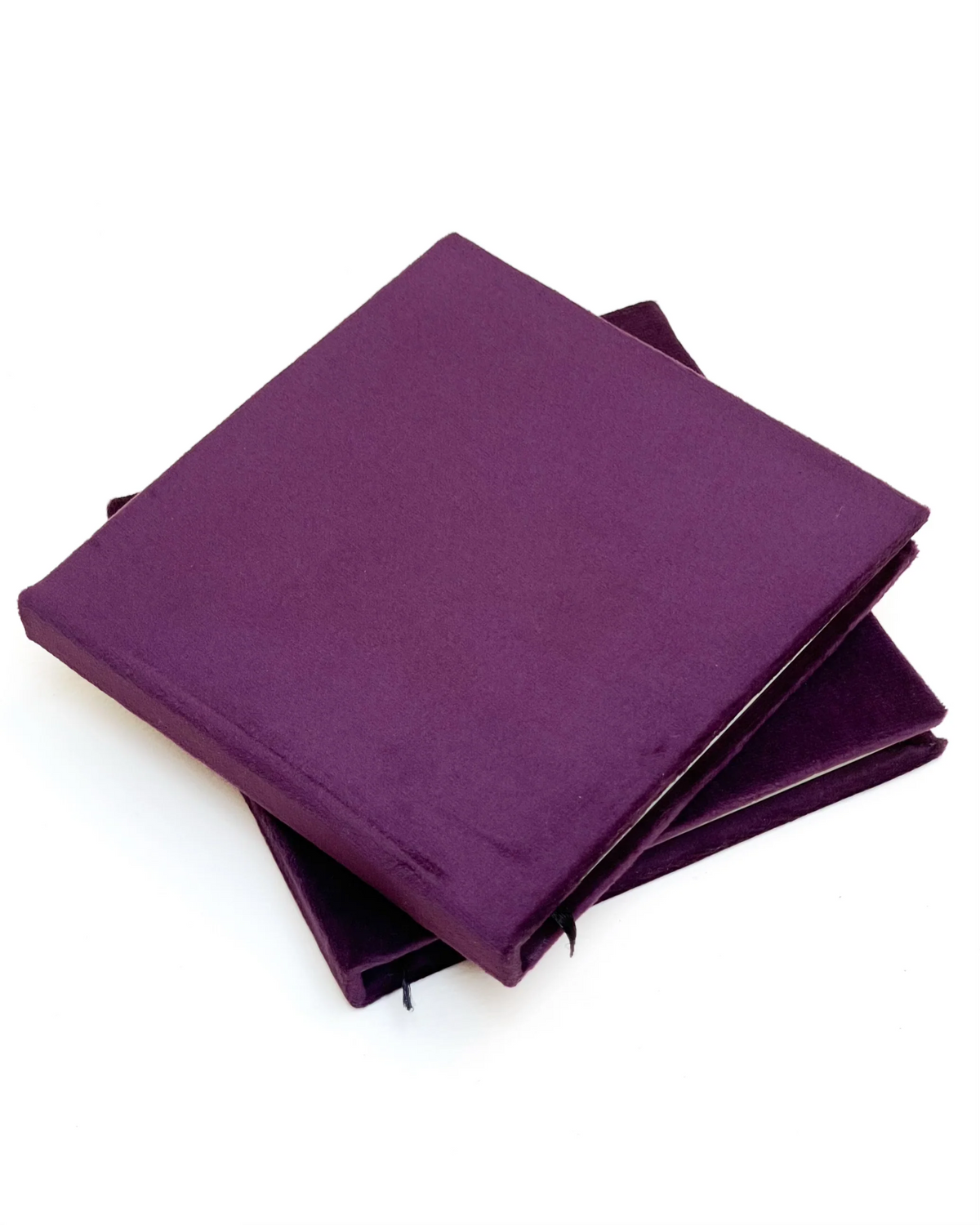 MINI VELVET JOURNAL - PLUM