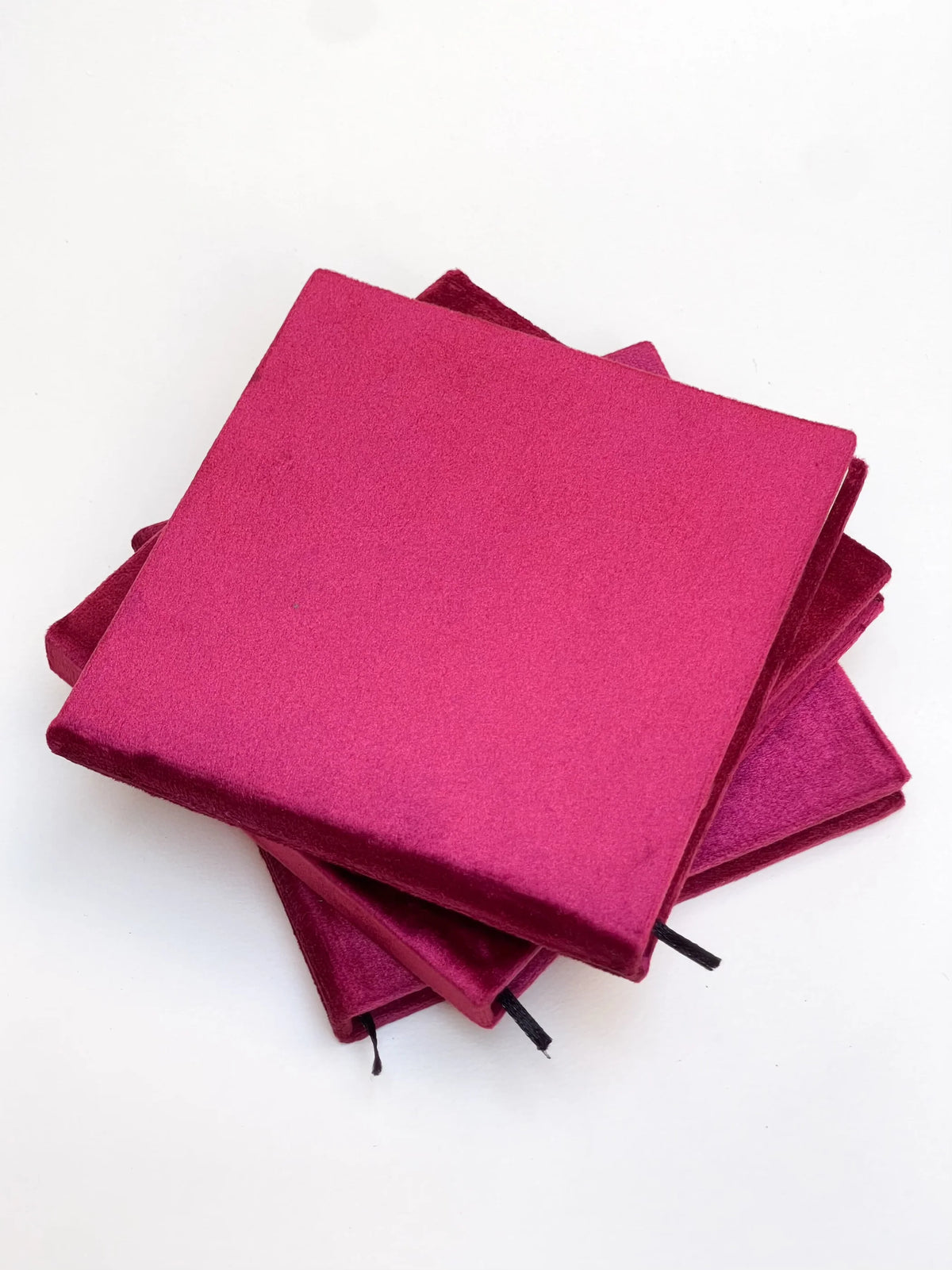 MINI VELVET JOURNAL - WINE RED